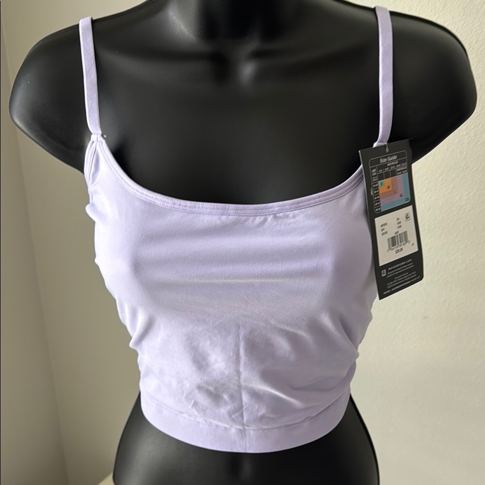 Maidenform Seamless Cropped Cami Top Multi Way Straps Purple Size 2XL